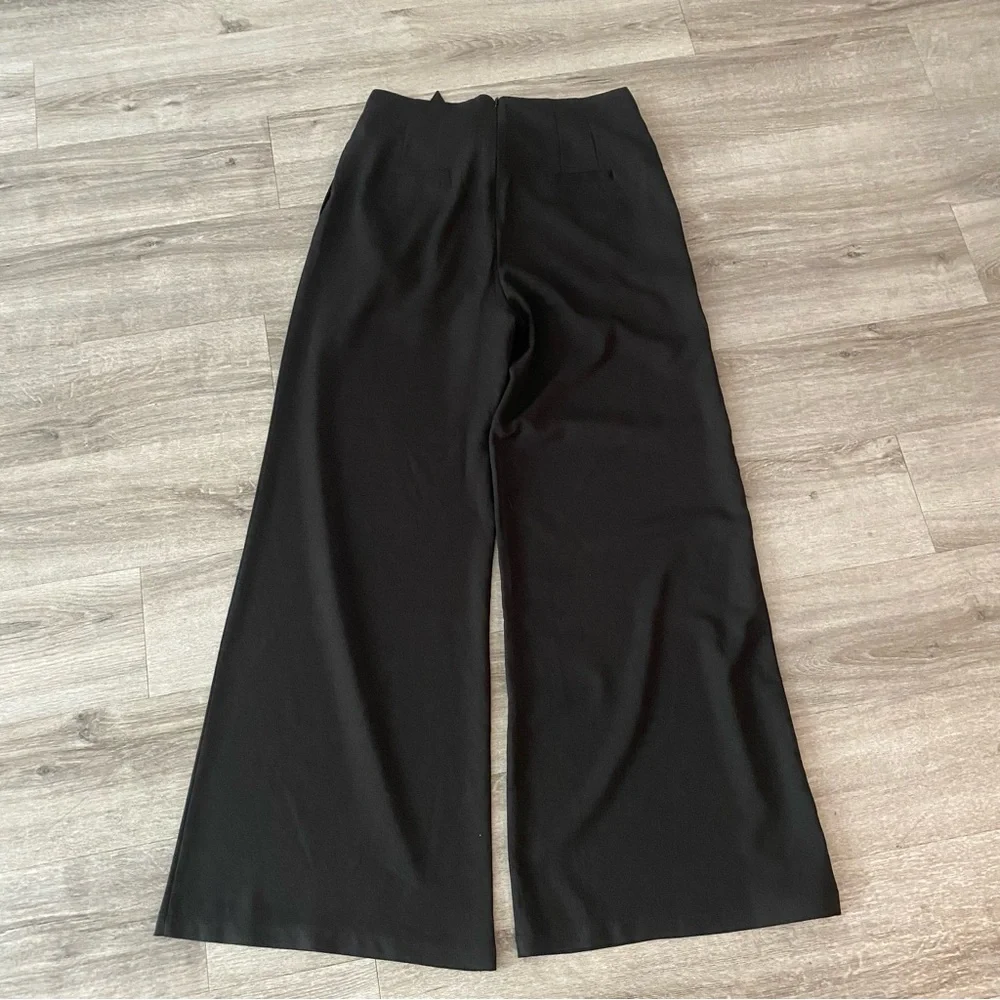 HYFVE Black dress pant with wide leg and high waist - Picture 3 of 11